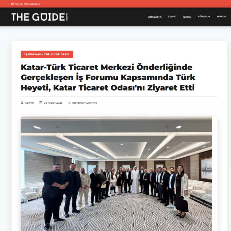 the guide katar turk ticaret merkezi onderliginde gerceklesen is forumu kapsaminda turk heyeti katar ticaret odasini ziyaret etti